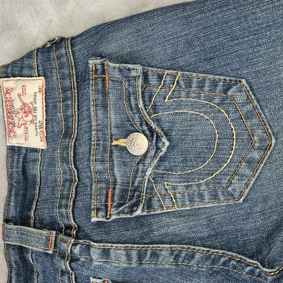 True Religion Brand Jeans : Flap Pocket Straight Leg - Picture 3 of 5